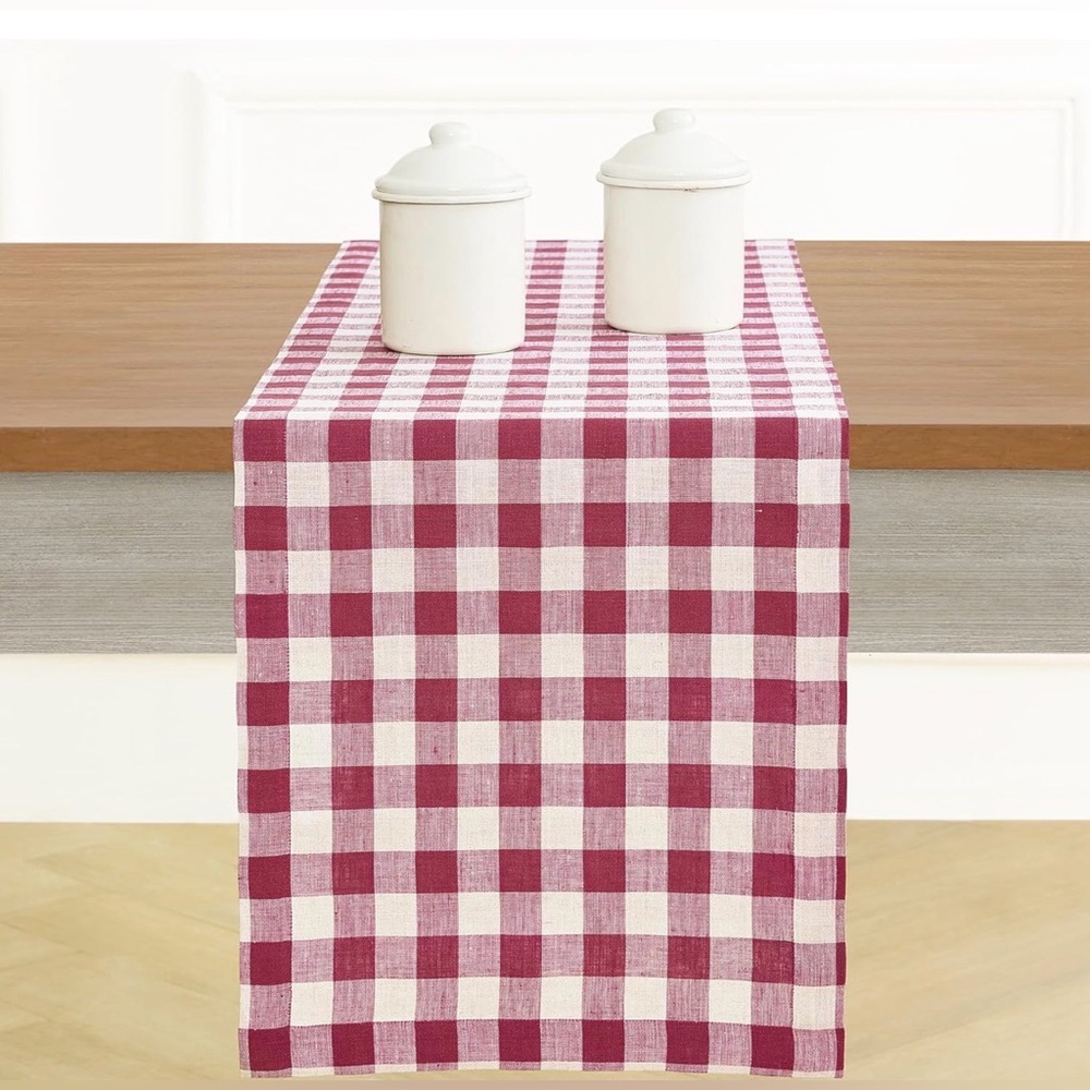 Solino Home Linen Table Runner 14x72” 100% Pure Linen Handcrafted European Flax